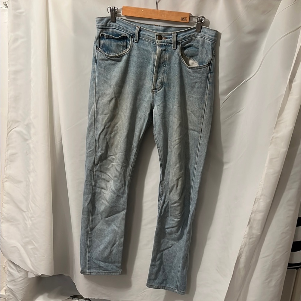 American Apparel Blue Straight Jeans Classic Fit